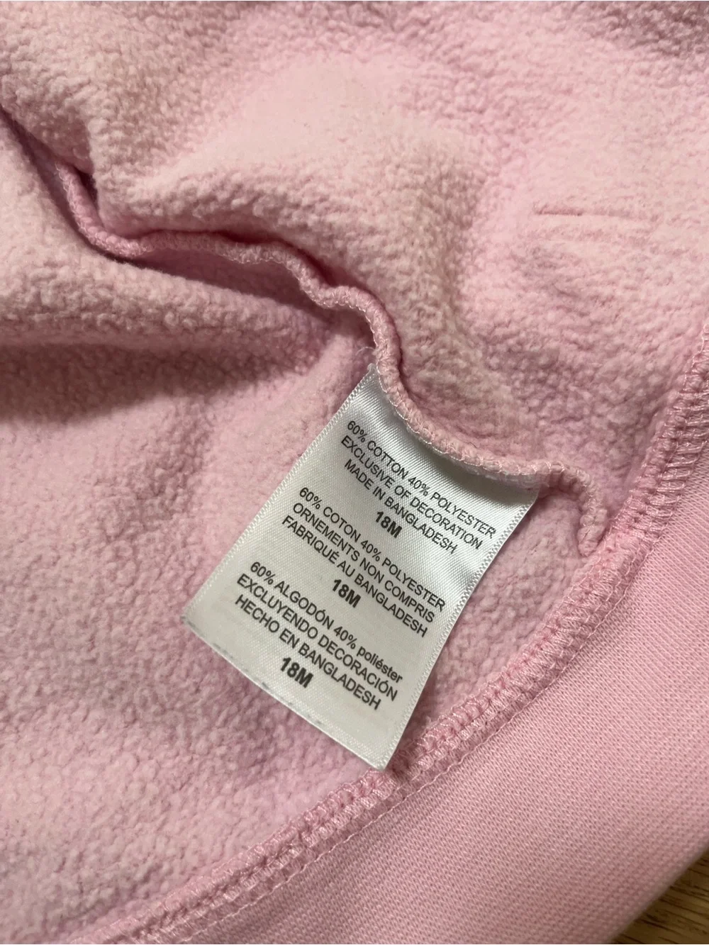 GIRLS MICHIGAN WOLVERINES PINK CHAMPION TEAM LOGO LONG SLEEVE FULL ZIP JACKET